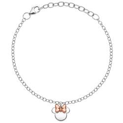 Disney Armband aus Silber mit einer zentralen Figur, die Minnie darstellt (Gespiegelt) von Disney