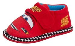 Disney Autos Hausschuhe Jungen Lightning McQueen Booties Indoor Kleinkinder Kindergarten Schuhe, Red, 23 EU von Disney