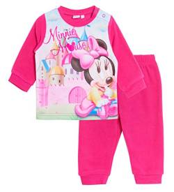 Disney Baby Mädchen Minnie Mouse Fleece Schlafanzug Kleinkinder Zweiteilig Lounge Set Pjs, dunkelrosa, 3 Jahre von Disney