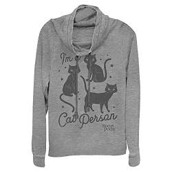 Disney Damen Cat Person T-Shirt, Grau meliert, 4X-Large von Disney