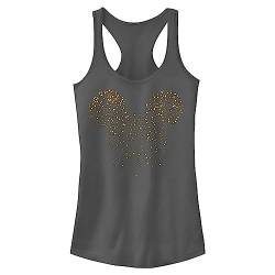 Disney Damen Klassisches Mickey Confetti Fill Fast Fashion Racerback Tank Top Hemd, Dunkelgrau, X-Groß von Disney