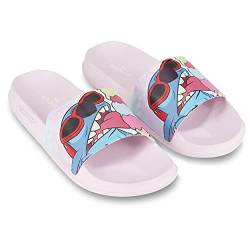 Disney Damen Lilo und Stitch Slides – klassische Lilo und Stitch Slide Sandalen Lilo und Stitch Slides Slides, Pink, 42 EU von Disney