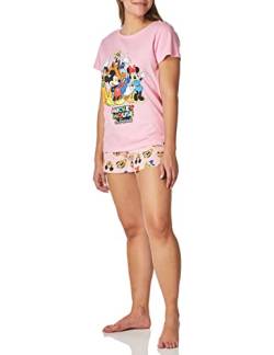 Disney Damen Mickey Mouse Minnie Mouse und Freunde Schlafanzug Rosa Small von Disney