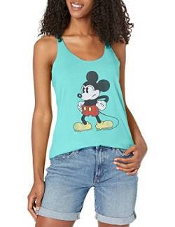Disney Damen Mightist Mouse Hemd, Tahiti Blau, Groß von Disney