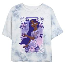 Disney Damen Müheloses Isabella T-Shirt, weiß/blau, Klein von Disney