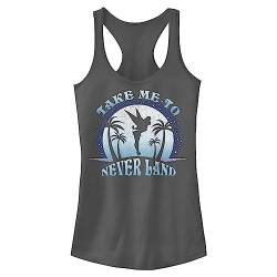 Disney Damen Take Me to Never Land Hemd, Charcoal, X-Groß von Disney