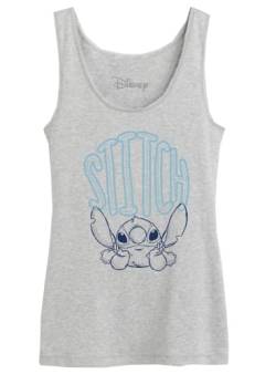 Disney Damen Wodlilotk003 Tanktop, Grau meliert, Small von Disney