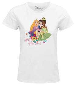 Disney Damen Wodprints016 T-Shirt, weiß, X-Large von Disney