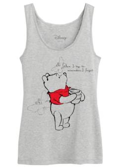 Disney Damen Wodwinitk010 Tanktop, Grau meliert, Small von Disney