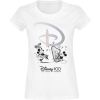 Disney - Disney T-Shirt - Disney 100 - 100 Years of Wonder - S bis XXL - für Damen - Größe L - weiß  - EMP exklusives Merchandise! von Disney