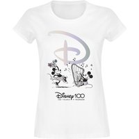 Disney - Disney T-Shirt - Disney 100 - 100 Years of Wonder - S bis XXL - für Damen - Größe S - weiß  - EMP exklusives Merchandise! von Disney