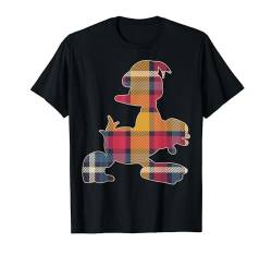 Disney Donald Duck Plaid Silhouette Portrait T-Shirt von Disney