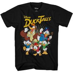Disney Ducktales Team Duck Tales Scrooge McDuck Herren T-Shirt, Schwarz, XX-Large von Disney