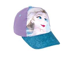 Disney ELSA Hut für Mädchen, Baseball Kappe, Frozen Design, Kinder-Sommermütze, Geschenk für Mädchen, Verstellbare Hut | Lila von Disney