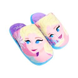 Disney Elsa Hausschuhe, Weiche Frozen Hausschuhe mit Rutschfester Sohle, Geschenk für Mädchen und Teenager (Mehfarbig, EU Schuhgrößensystem, Kleinkind, Damen, Numerisch (von/bis), M, 32, 33) von Disney