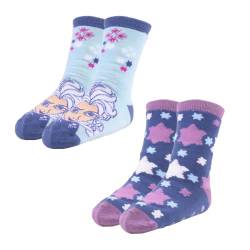 Disney Elsa Socken für Mädchen, Frozen Design Rutschfeste Socken für Mädchen und Teenager, Größe EU 31/34 von Disney