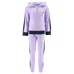 Disney Elsa Trainingsanzug für Mädchen, 2-Teiliges Set Violett Sportanzug, Frozen Hoodie und Hose, Geschenk für Mädchen, Größe 5 Jahre, Violett von Disney