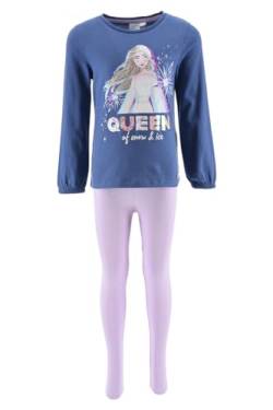 Disney Elsa Trainingsanzug für Mädchen, Frozen 2-Teiliges Set für Mädchen, Blau Sportanzug, Sweatshirt und Leggings, Geschenk für Mädchen, Größe 5 Jahre - Blau von Disney