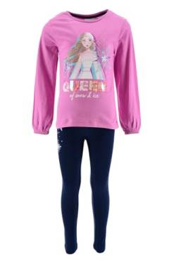 Disney Elsa Trainingsanzug für Mädchen, Frozen 2-Teiliges Set für Mädchen, Lila Sportanzug, Sweatshirt und Leggings, Geschenk für Mädchen, Größe 4 Jahre - Lila von Disney