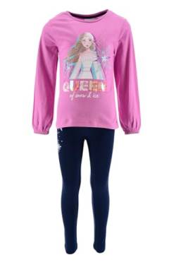 Disney Elsa Trainingsanzug für Mädchen, Frozen 2-Teiliges Set für Mädchen, Lila Sportanzug, Sweatshirt und Leggings, Geschenk für Mädchen, Größe 6 Jahre - Lila von Disney