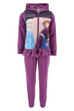 Disney Elsa und Anna Trainingsanzug für Mädchen, Frozen 2-Teiliges Set für Mädchen, Lila Sportanzug, Kapuzenpullover und Hose, Geschenk für Mädchen | Größe 4 Jahre - Lila von Disney