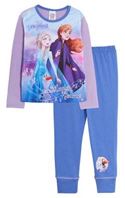 Disney Frozen Mädchen Langer Schlafanzug, Magical Journey, 7-8 Jahre von Disney
