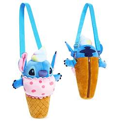 Disney Handtasche Kinder Mädchen Stitch Tasche Minnie Kindertasche Mädchen Cute Plüsch Geschenke für Kinder Teenager und Frauen (Multi Stitch) von Disney