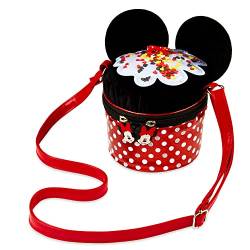 Disney Handtasche Kinder Mädchen Stitch Tasche Minnie Kindertasche Mädchen Cute Plüsch Geschenke für Kinder Teenager und Frauen (Rot/Schwarz Minnie) von Disney