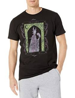 Disney Herren Bösewichte Maleficent Tarot T-shirt, Schwarz, XL von Disney