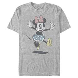 Disney Herren Klassisch Mickey Minnie Jump T-shirt, Athletisch Heather, S von Disney