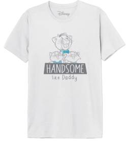 Disney Herren Medarists010 T-Shirt, weiß, L von Disney