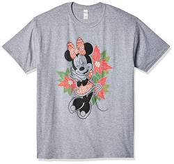 Disney Herren Mickey Classic Weihnachten Fairisle Minnie T-shirt, Athletisch Heather, S von Disney