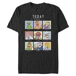 Disney Herren Muppet Stimmung T-Shirt, schwarz, 4XL von Disney