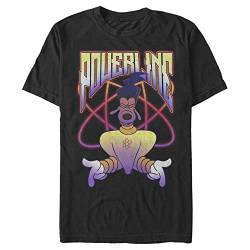 Disney Herren Powerline Jam T-Shirt, schwarz, Klein von Disney