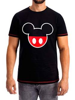 Disney Herren T-Shirt Mickey Mouse Schwarz XX-Large von Disney