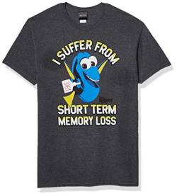 Disney Herren T-shirt mit Gedächtnisverlust, Charcoal Heather, S von Disney
