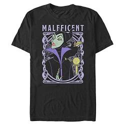 Disney Herren Villains Maleficent Farb-t-shirt, Schwarz, XXL von Disney