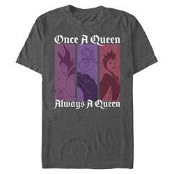 Disney Herren Villains Queen Color T-shirt, Charcoal Heather, XXL von Disney