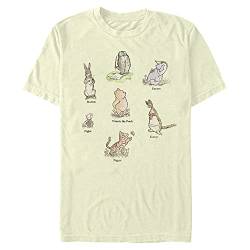 Disney Herren Winnie der Puuh Winnie Poster T-shirt, Crème, M von Disney