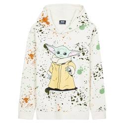 Disney Hoodie Mädchen Kinder, Stitch Baby Yoda Coole Pullover Mädchen Jugendliche 7-14 Jahren - Mädchen Geschenke (Creme Baby Yoda, 11-12 Jahre) von Disney