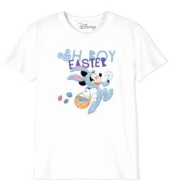 Disney Jungen Bodmickts089 T-Shirt, weiß, 8 Jahre von Disney