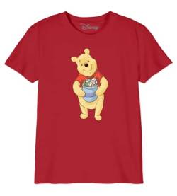 Disney Jungen Bodwinits006 T-Shirt, rot, 10 Jahre von Disney