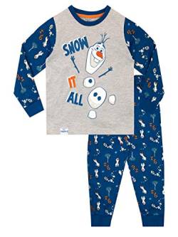 Disney Jungen Frozen Schlafanzug Olaf Blau 104 von Disney
