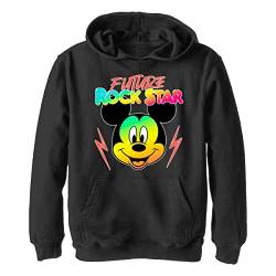 Disney Jungen Klassischer Mickey Future Rockstar Hoodie, Schwarz, S von Disney