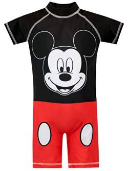 Disney Jungen Mickey Mouse Badeanzug Rot 92 von Disney