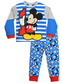 Disney Jungen Mickey Mouse Schlafanzug Mehrfarbig 110 von Disney