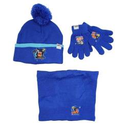 Disney Jungen Mütze Handschuh Snood Naruto, blau, One Size von Disney