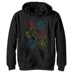 Disney Jungen Neon Heads Hoodie, Schwarz, L von Disney