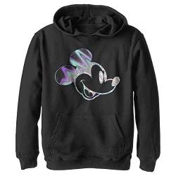 Disney Jungen Neon Slick Mick Hoodie, Schwarz, L von Disney