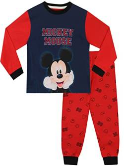Disney Jungen Schlafanzug Mickey Mouse Rot 86 von Disney